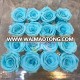 luxury preserved rose bud flower in tiffany blue color decoration china roses actylic boxes for wedding gift events