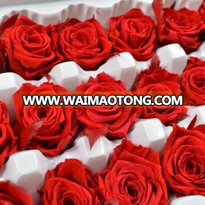 Quality assurance hot new products for 2017 colorful preserved roses 2-3cm natural rose flowers